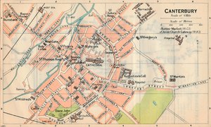 Canterbury, 20e eeuw door John Bartholomew