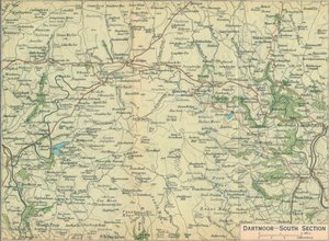 Dartmoor - Zuidelijk gedeelte, 20e eeuw door John Bartholomew