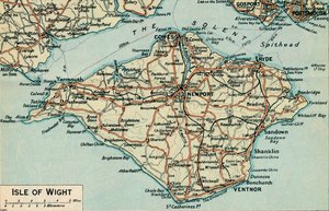 Isle of Wight, ca. 20e eeuw door John Bartholomew