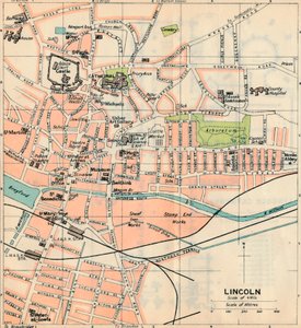 Lincoln, 20e eeuw door John Bartholomew