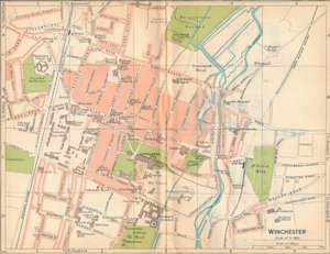 Winchester, 20e eeuw door John Bartholomew
