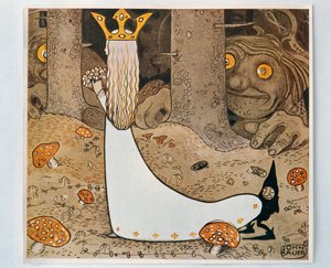 De prinses en de trol. Uit Bland Tomtar och Troll, 1913