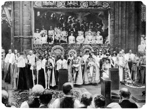 Kroningsceremonie van George V, Westminster Abbey, Londen, 22 juni, 1911 door John Benjamin Stone