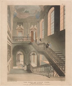 De hal en trap, British Museum door John Bluck