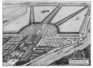 Hampton Court Palace, ca. 1714-16 door John Bowles