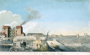 Een Uitzicht op de Chelsea Waterwerken, 1750 door John Boydell