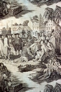 William Penns verdrag met de indianen (meubelstof) door John Boydell