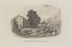De onderste parade met Euston Place, Leamington door John Brandard