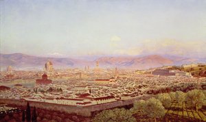 Florence vanaf Bellosguardo door John Brett