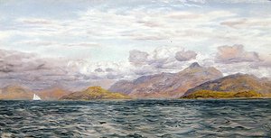 Lock Linnhe, nabij Oban, Schotland door John Brett