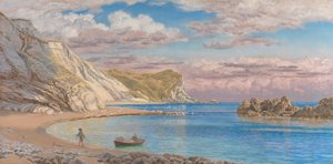 Man of War Rocks, Kust van Dorset door John Brett
