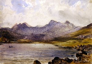 Bij Llyn Crafrant, Wales door John Brett