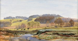 Lente bij Norbury, 1861 door John Brett