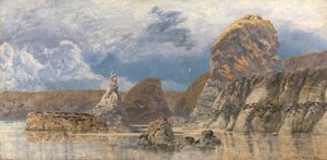 De ondiepten van Hareslade Cove, Gower door John Brett