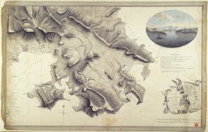 Plan van de omgeving van English Harbour en Monks Hill op het eiland Antigua, onderzocht en getekend door John Brown, landmeter en tekenaar van het leger in West-Indië door John Brown