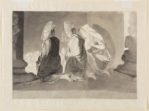 Drie knielende vrouwen door John Brown