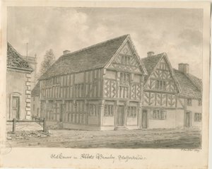 Abbots Bromley Oude Huizen door John Buckler