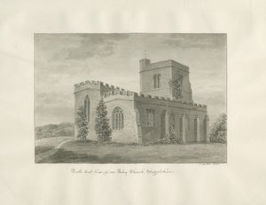 Arley Kerk: sepia tekening, 1846