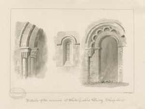 Whiteladies Priory (ruïne) door John Buckler