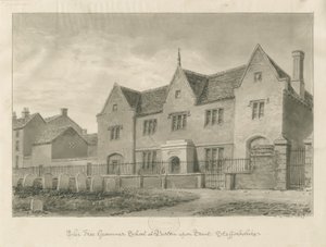 Burton-upon-Trent - Grammar School door John Buckler