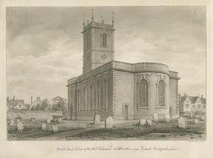 Oude kerk, Burton-upon-Trent door John Buckler