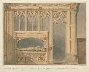 Devonshire - Bideford Kerk - Monument van Sir Thomas Grenville door John Buckler