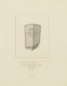 Drayton Bassett Kerk - Deksellid van de kist door John Buckler