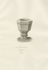 Doopvont in Grindon Kerk