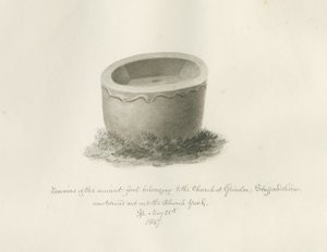 Doopvont in Grindon Kerk