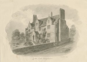 Forton Hall: wassing tekening