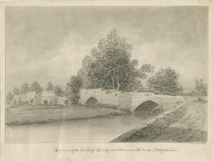 Handsacre - Oude Hoge Brug door John Buckler