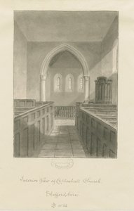 Interieur van Coppenhall Kerk