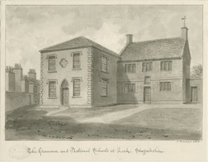 Leek Stad - Grammar School door John Buckler