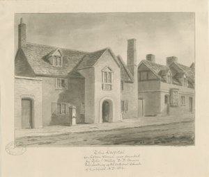 Lichfield - Vrouwenhospitaal door John Buckler