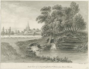 Lichfield Kathedraal - Oostelijk Uitzicht, 1844 door John Buckler