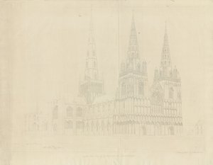 Lichfield Kathedraal - Noordwestelijke Aanblik