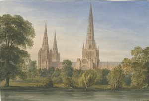 Lichfield Kathedraal - Zuid Zuidoost Uitzicht