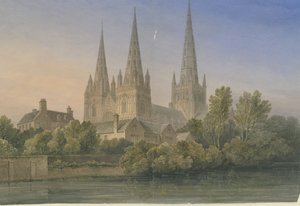 Lichfield Cathedral - Zuidwestelijke Aanblik