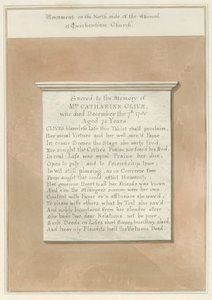 Middlesex - Twickenham Kerk - Monument door John Buckler