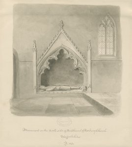 Norbury Kerk - Monument voor Ralph le Botiler door John Buckler