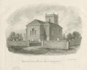 Norton-in-the-Moors Church door John Buckler