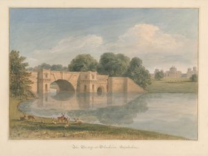 Oxfordshire - Bleinheim [Paleis] - Brug door John Buckler