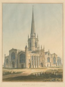 Oxfordshire - Burford Kerk door John Buckler