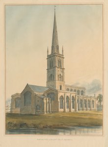 Oxfordshire - Burford Kerk, 1802 door John Buckler