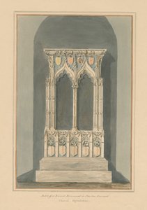 Oxfordshire - Stanton Harcourt Kerk - Monument door John Buckler