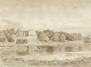 Patshull House: sepia wash tekening, 26 aug 1820