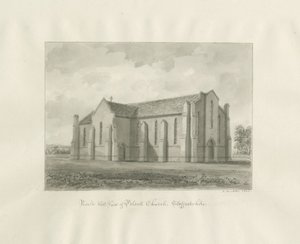 Pelsall Kerk: sepia tekening