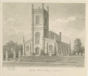 Rugeley Kerk (Nieuw) door John Buckler