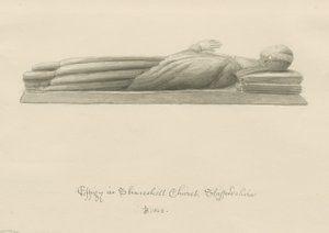 Shareshill Kerk - Monumentaal beeld [Cassandra Swynnerton] door John Buckler
