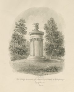 Shugborough - Het Choragische Monument van Lysicrates door John Buckler